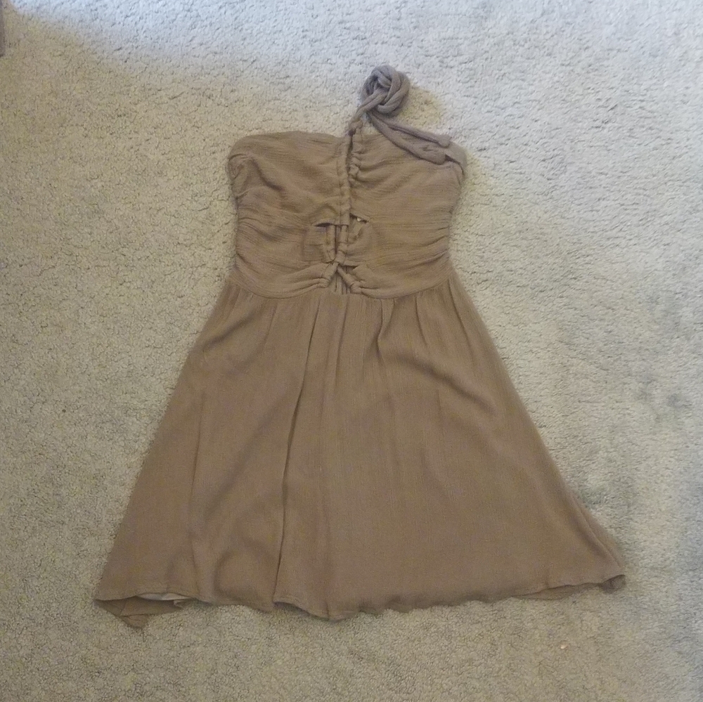 Lace halter dress